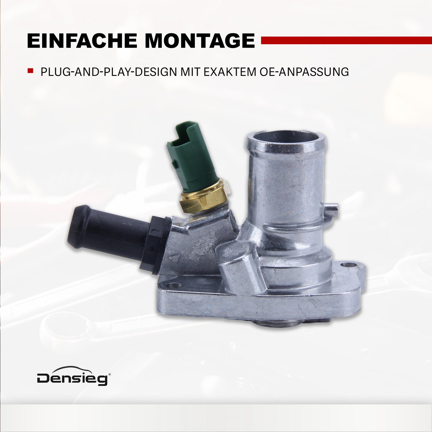 Thermostatgehäuse mit Dichtung für Fiat 500 Panda Lancia Ypsilon 1.2