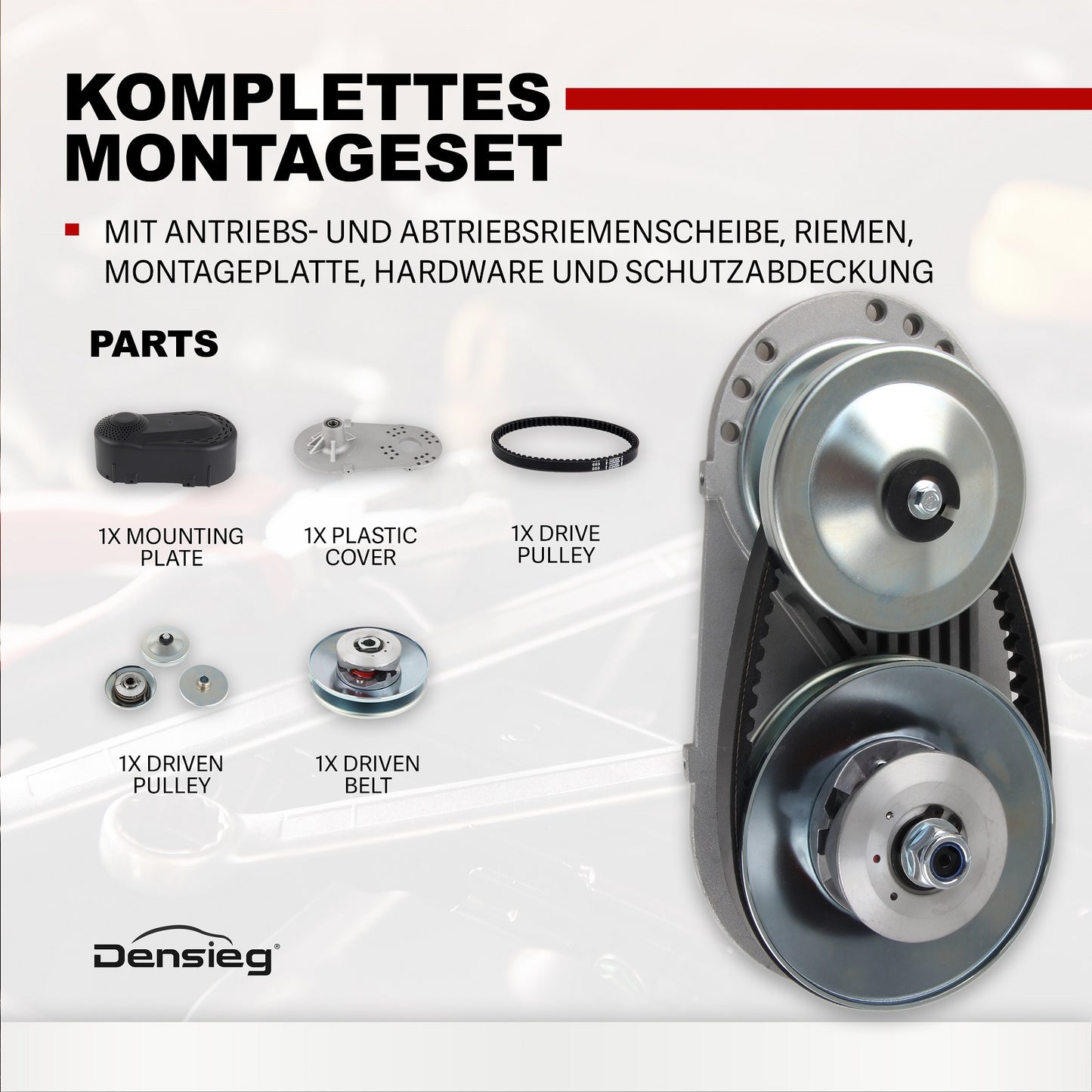 Go-Kart Kupplung 1" TAV 30 mit Zubehör 10T/12T Ritzel für 8-11 PS Motor