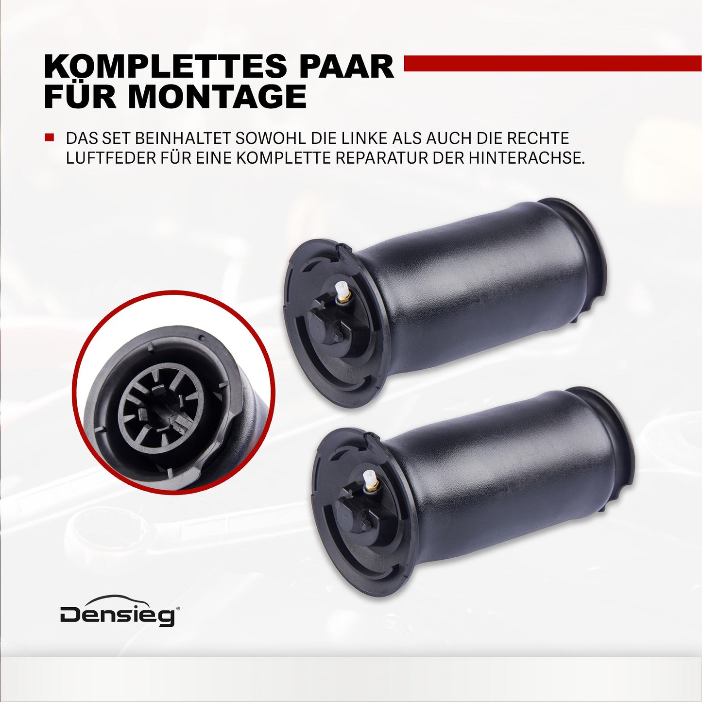 2x Luftfeder Hinten Links Rechts 37126765603 für BMW 5er E61 2004-2010