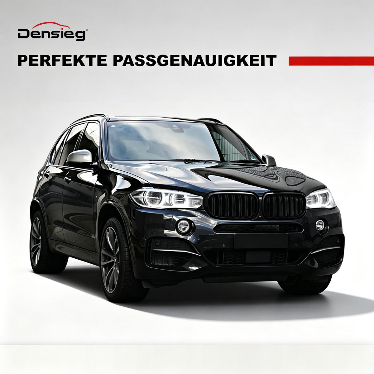 Nieren Doppelsteg Glanz Schwarz Kühlergrill für BMW X5 X6 F15 F16 2014-2018