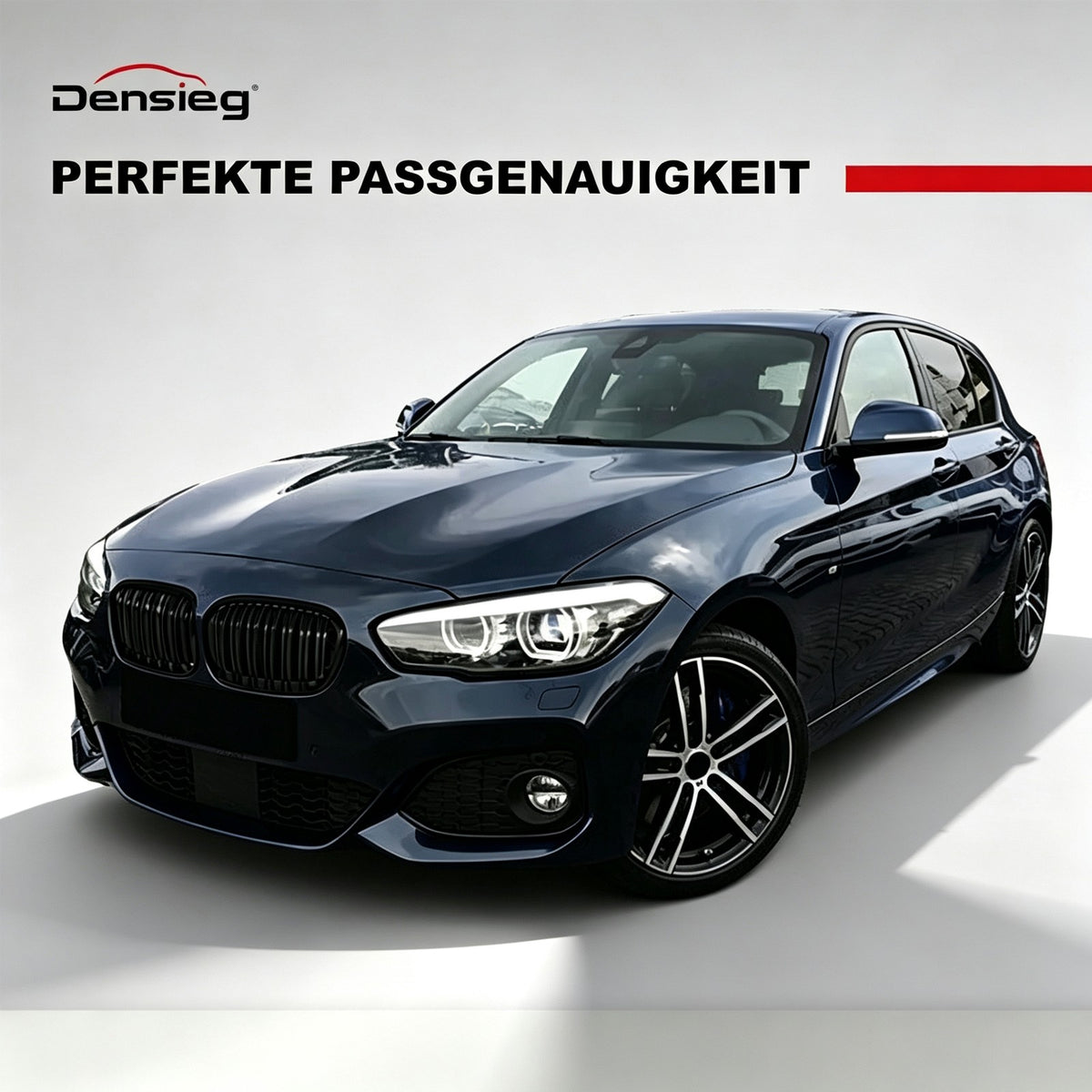 Nieren Kühlergrill GLANZ SCHWARZ Doppelsteg für BMW 1er F20 F21 15-19