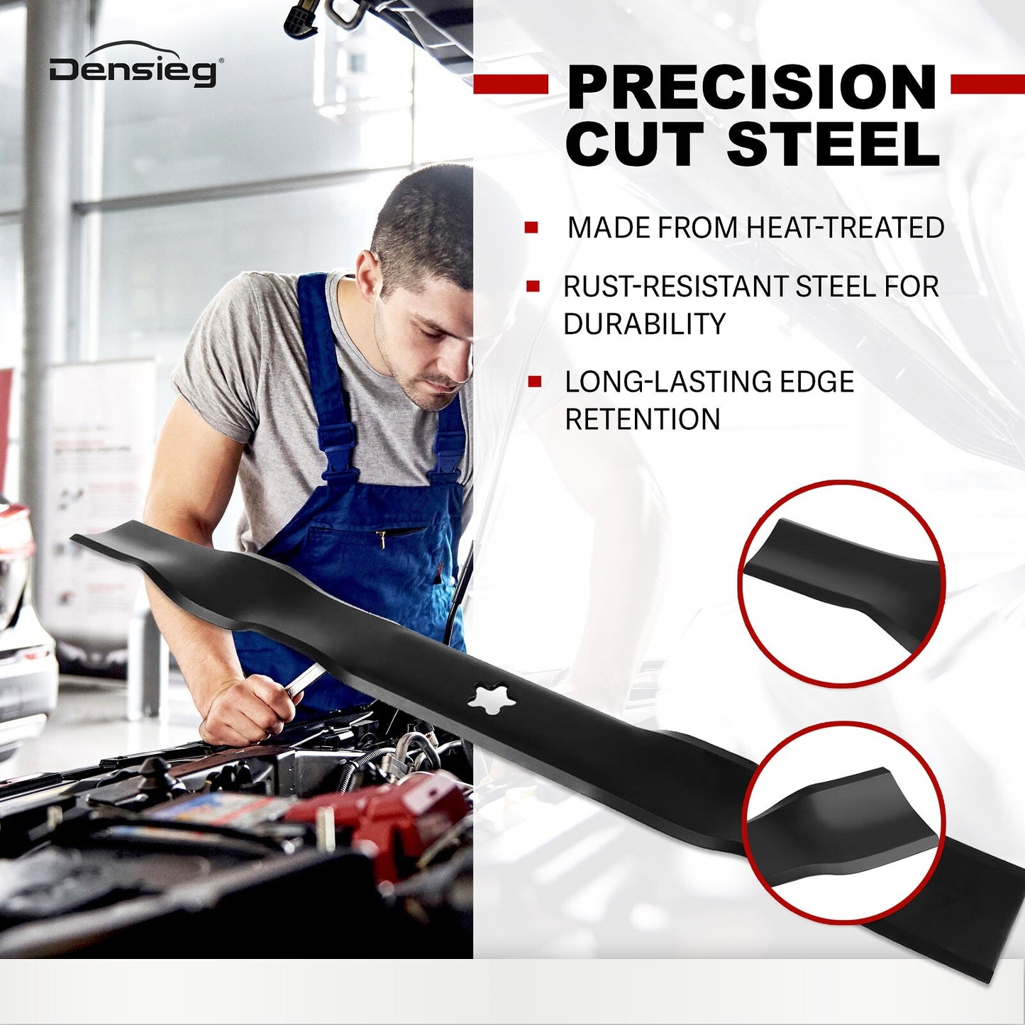 2 x 53cm Rasenmähermesser für Craftsman Husqvarna, 127843 YTH150, YTH180