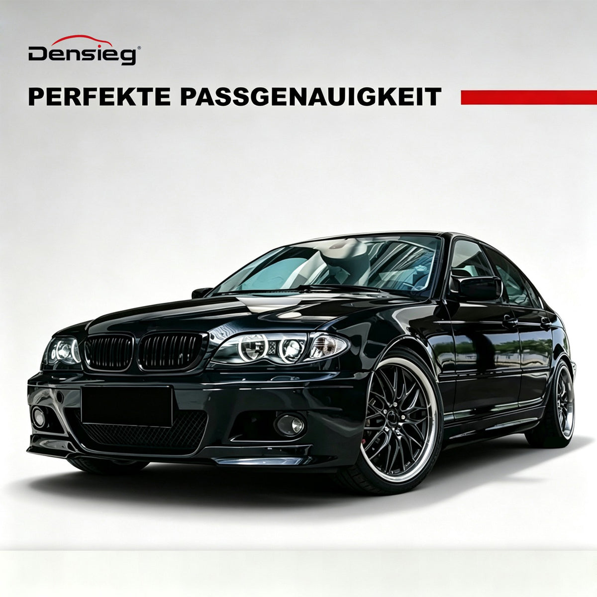 Sport Kühlergrill Glanz Schwarz für BMW 3er E46 Limousine Touring 02-05