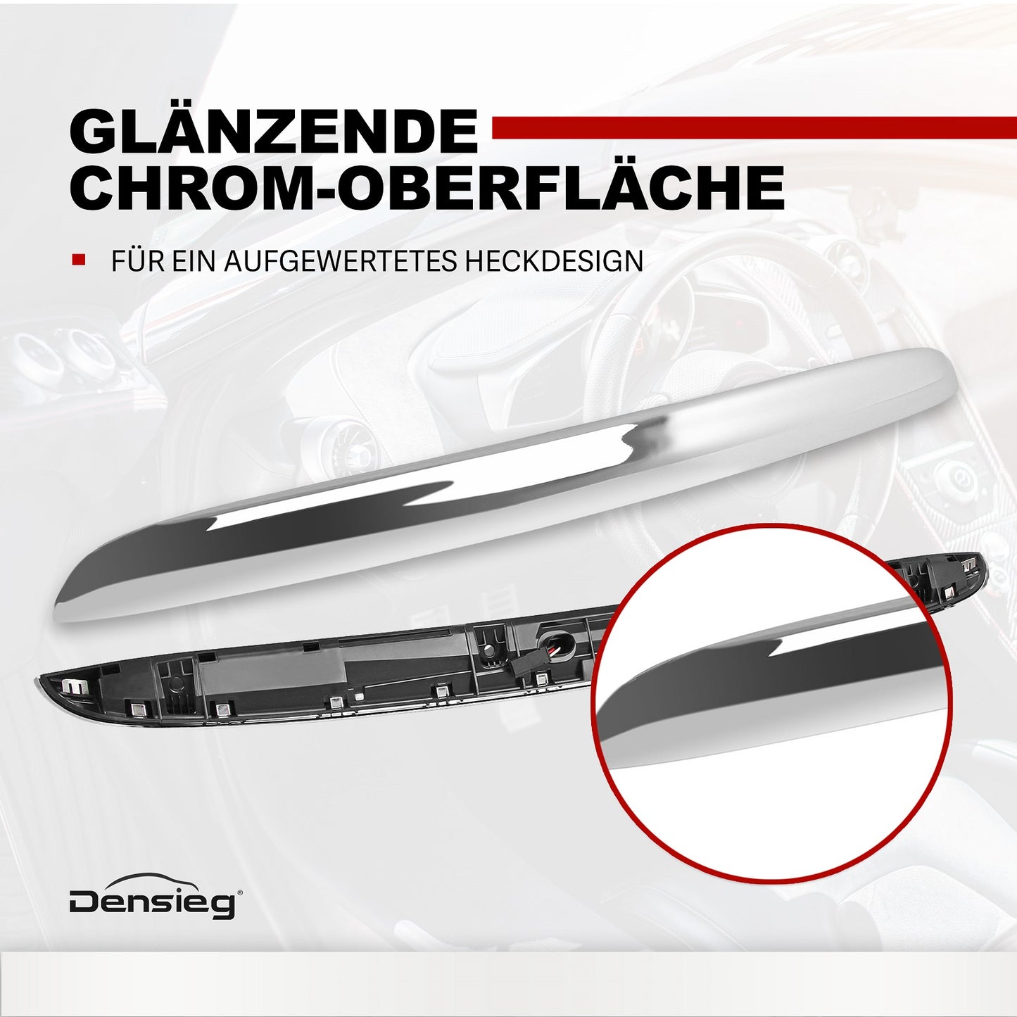 Heckklappengriff Griffleiste Chrom 51132753603 für Mini R55 R56 R57 R58 R59 2007–2015