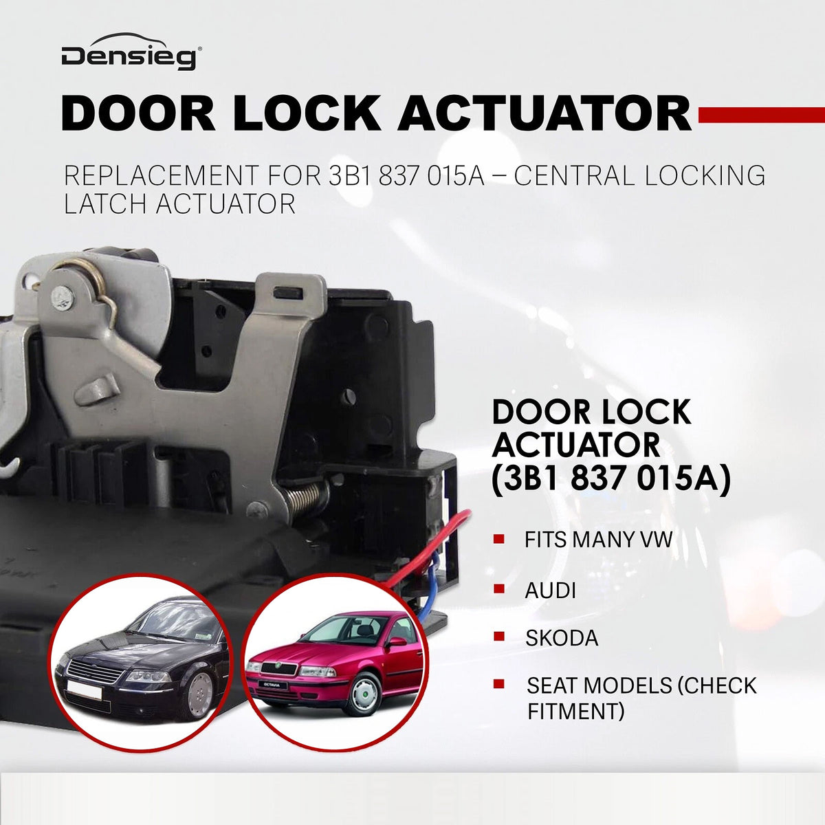 Türschloss Vorne Links für VW Bora Golf 4 1J New Beetle 1C Passat 3B