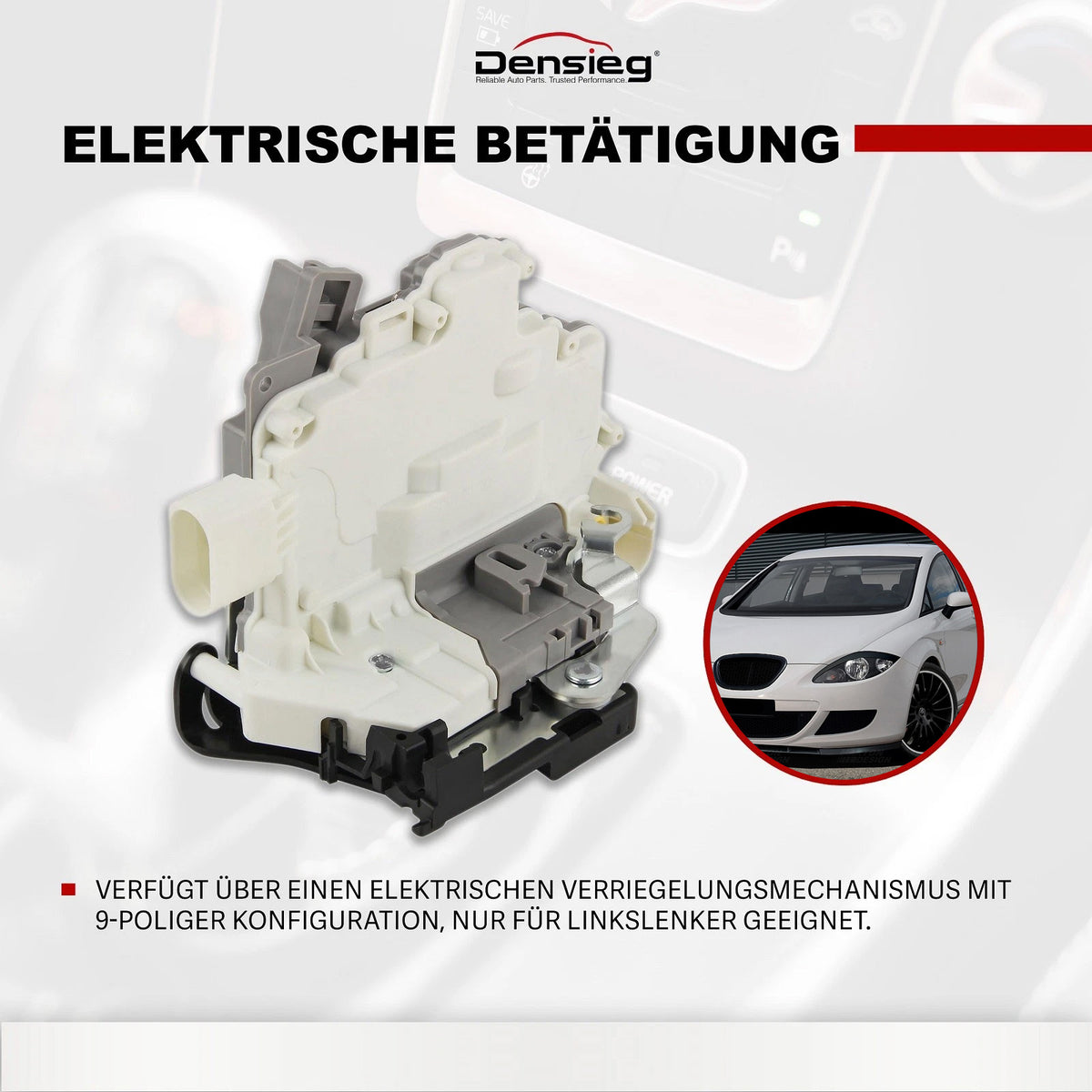 Türschloss Stellmotor Vorne Links für Altea 5P1 Leon 1P1 VW EOS 1F7 1F8